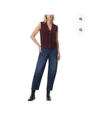 Frye Women's Barrel Jeans in Medium Blue Wash